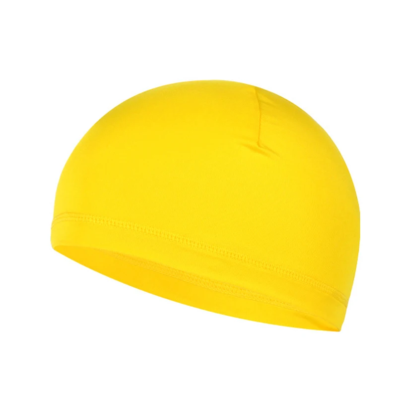 Czapka kolarska pod kask szybkoschnąca, oddychająca żółty