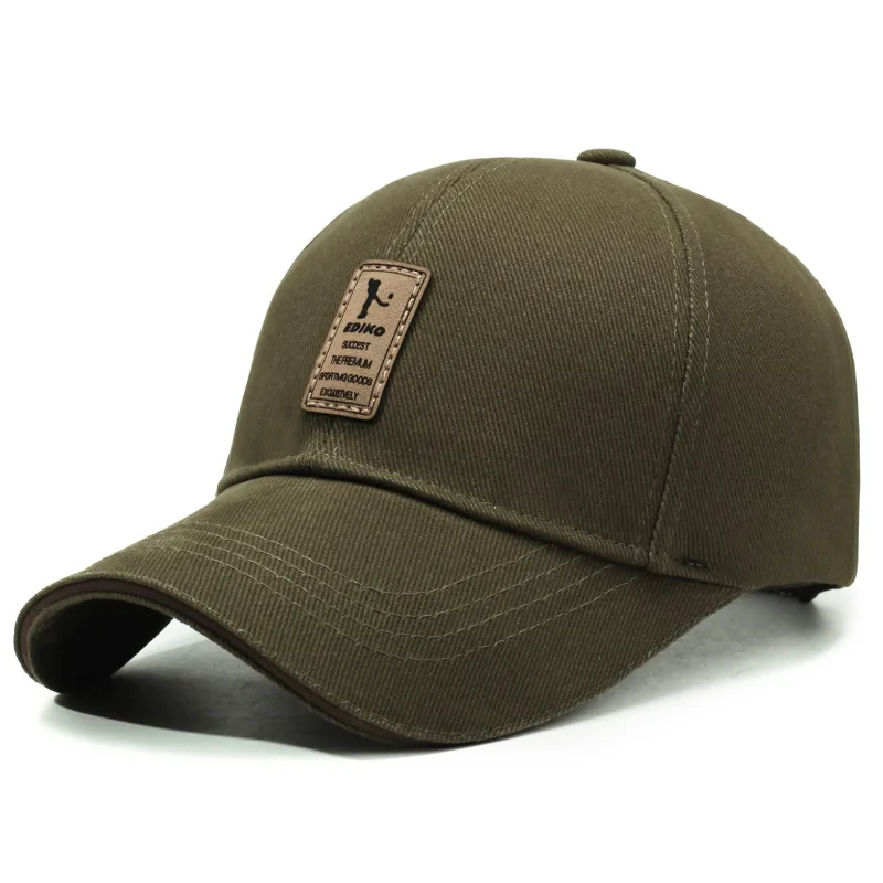 Czapka z daszkiem przeciwsłoneczna na podróże unisex Khaki
