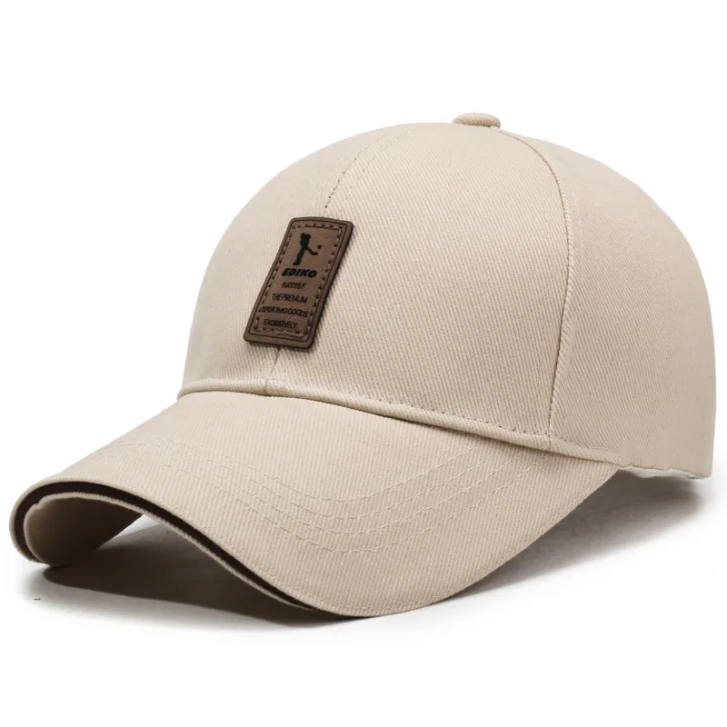 Czapka z daszkiem przeciwsłoneczna na podróże unisex Beżowy