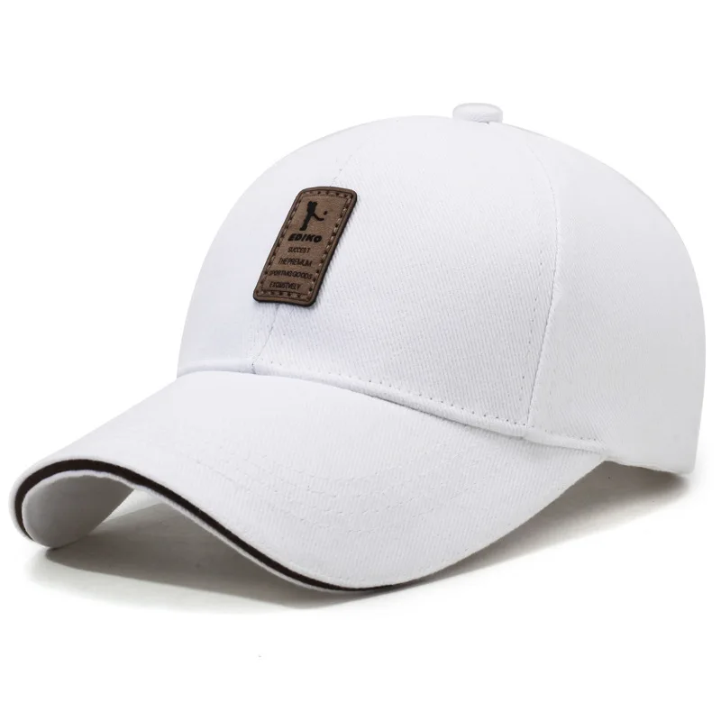 Czapka z daszkiem przeciwsłoneczna na podróże unisex Biały