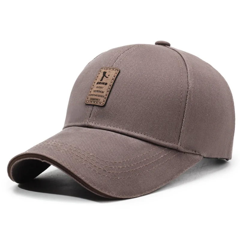 Czapka z daszkiem przeciwsłoneczna na podróże unisex Szary