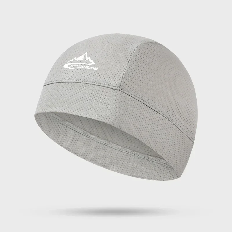 Czapka rowerowa pod kask szybkoschnąca anty-UV unisex Szary
