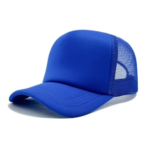 Czapka z daszkiem typu snapback regulowana unisex Królewski błękit