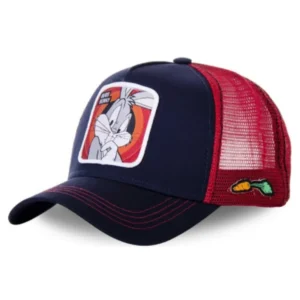 Czapka z daszkiem trucker z naszywką w stylu anime Granatowy