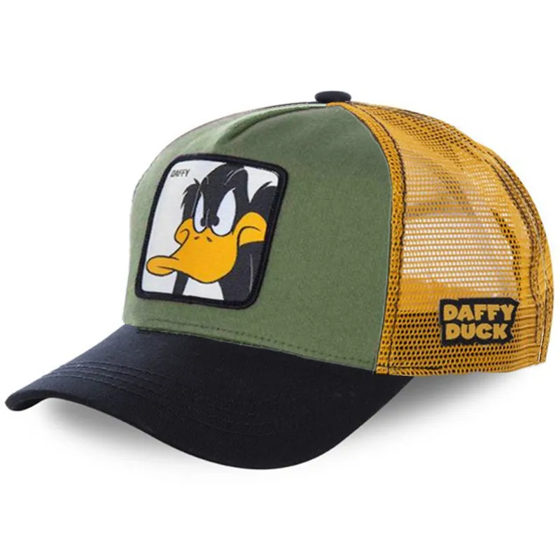 Czapka z daszkiem trucker z naszywką w stylu anime Zielony
