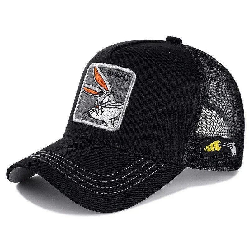 Czapka z daszkiem z naszywką trucker w stylu kreskówki Królik