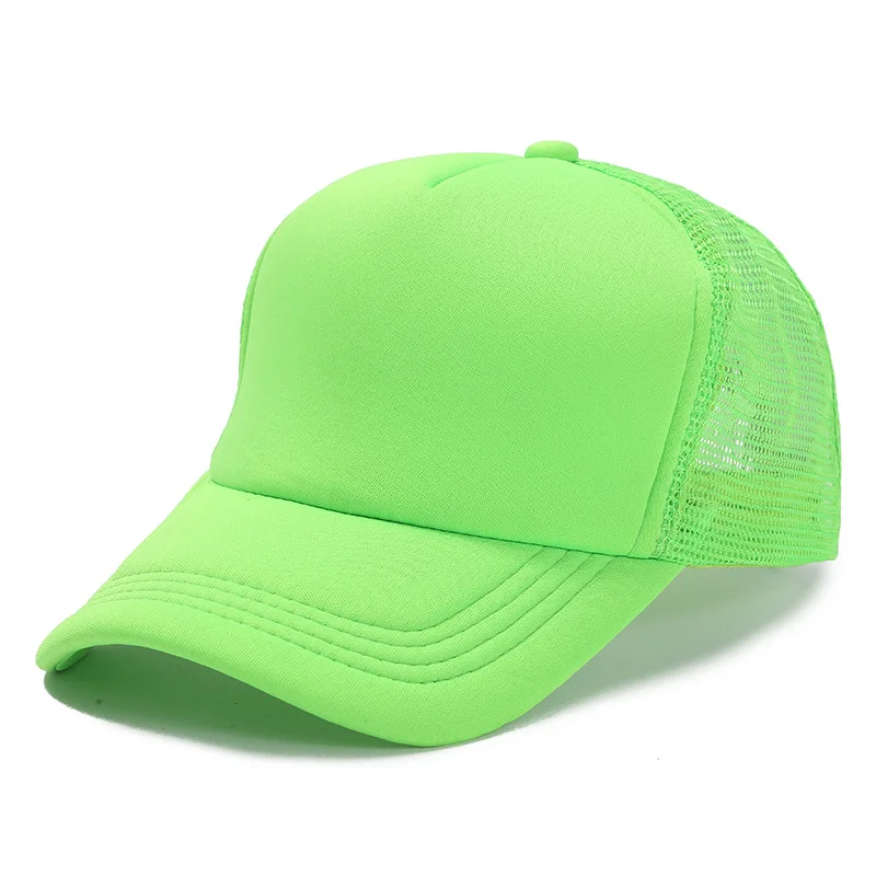 Czapka trucker z siatką 5-panelowa, letnia czapka z daszkiem Zielony
