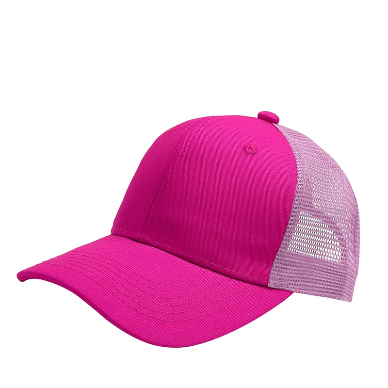 Czapka z daszkiem i siatką trucker z możliwością personalizacji Amarantowy