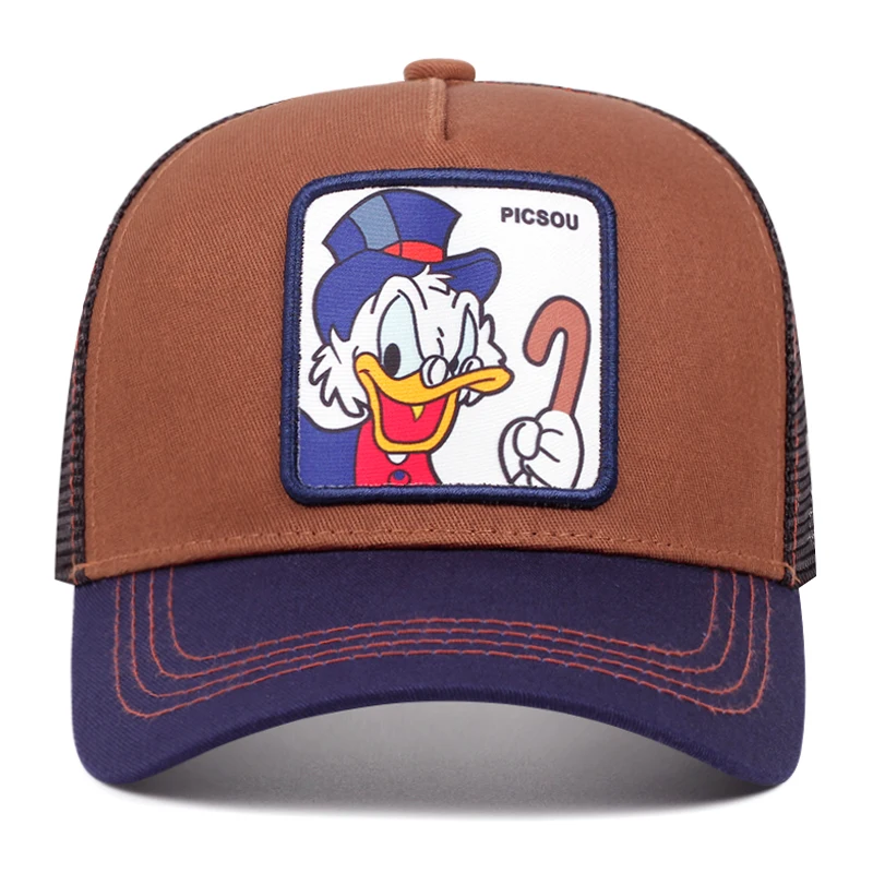 Czapka z daszkiem bawełniana trucker z motywem anime Picsou