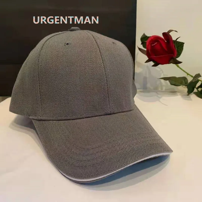 Czapka z daszkiem akrylowa unisex dad hat regulowana Ciemnoszary
