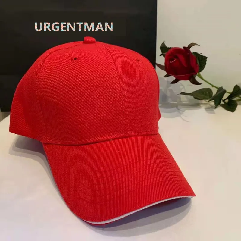 Czapka z daszkiem akrylowa unisex dad hat regulowana Czerwony