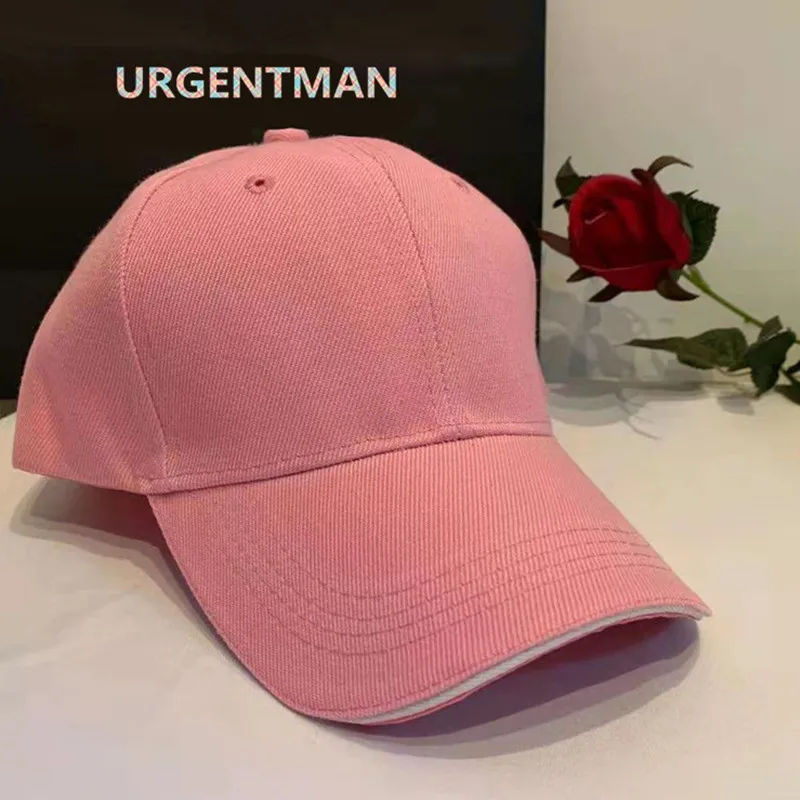 Czapka z daszkiem akrylowa unisex dad hat regulowana Różowy