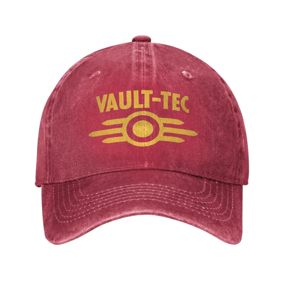 Czapka z daszkiem Fallout Vault Tec bejsbolówka unisex Czerwone wino