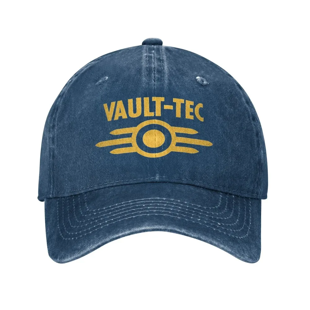 Czapka z daszkiem Fallout Vault Tec bejsbolówka unisex Granatowy