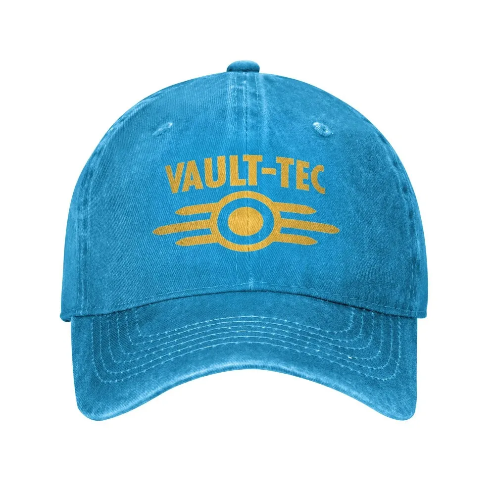 Czapka z daszkiem Fallout Vault Tec bejsbolówka unisex Jezioro błękitne
