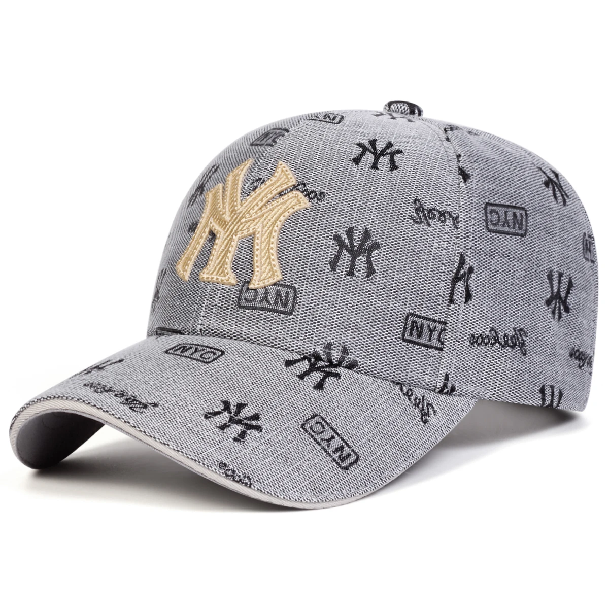Czapka z daszkiem z haftem MY regulowana unisex Szary