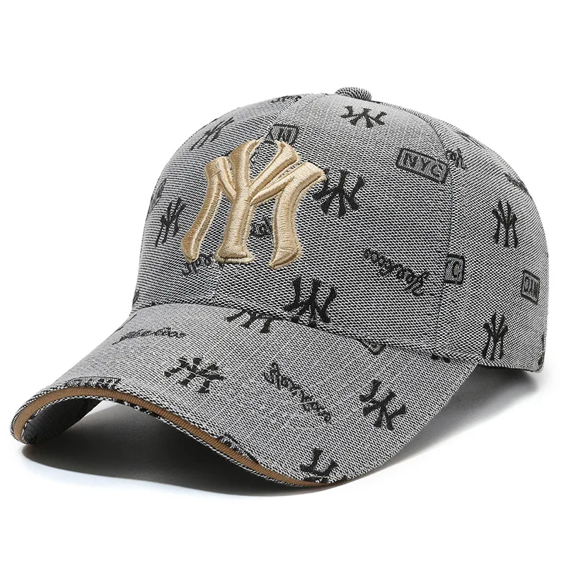 Czapka z daszkiem z haftem MY regulowana unisex Grey2