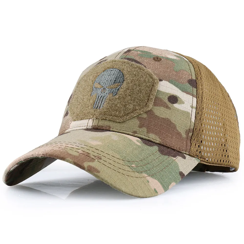Czapka z daszkiem moro – oddychająca czapka outdoor z ochroną UV Style 1