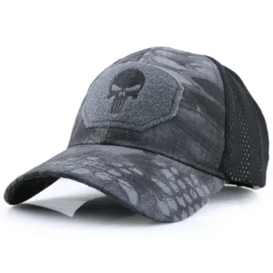 Czapka z daszkiem moro – oddychająca czapka outdoor z ochroną UV Style 8