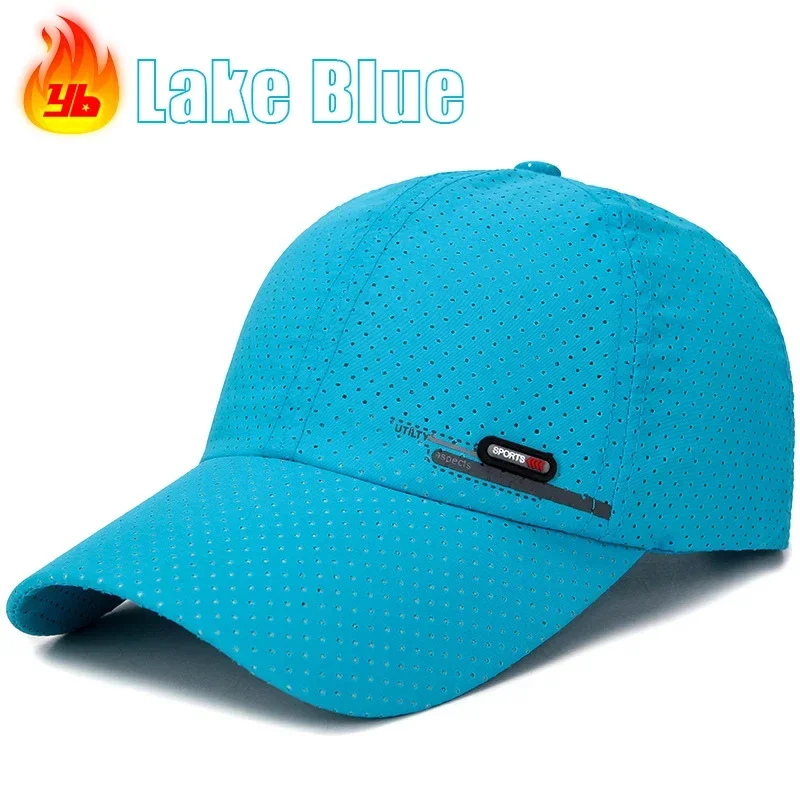 Letnia czapka z daszkiem oddychająca, szybkoschnąca Lakeblue