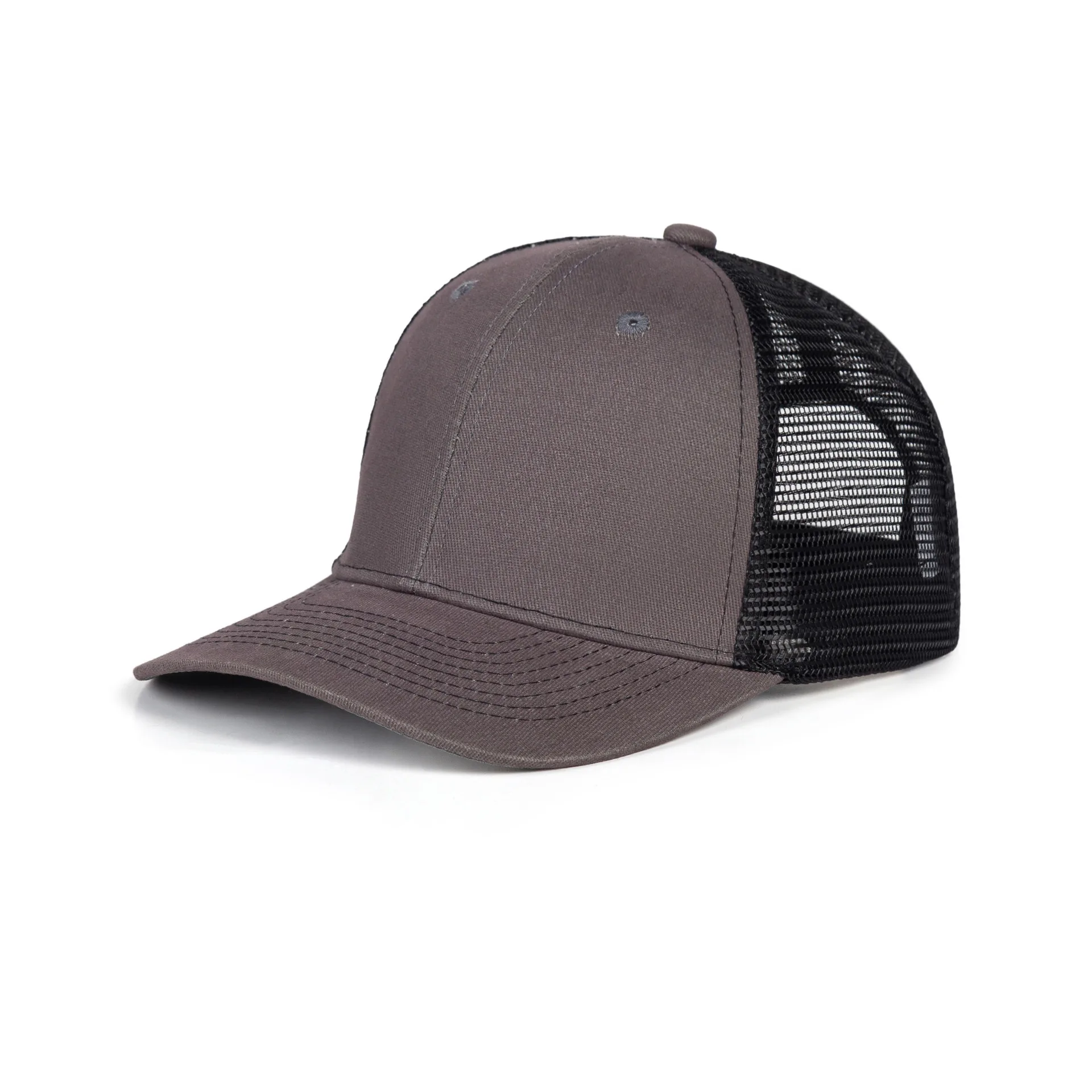 Czapka z daszkiem z siatką przeciwsłoneczna unisex Brązowy