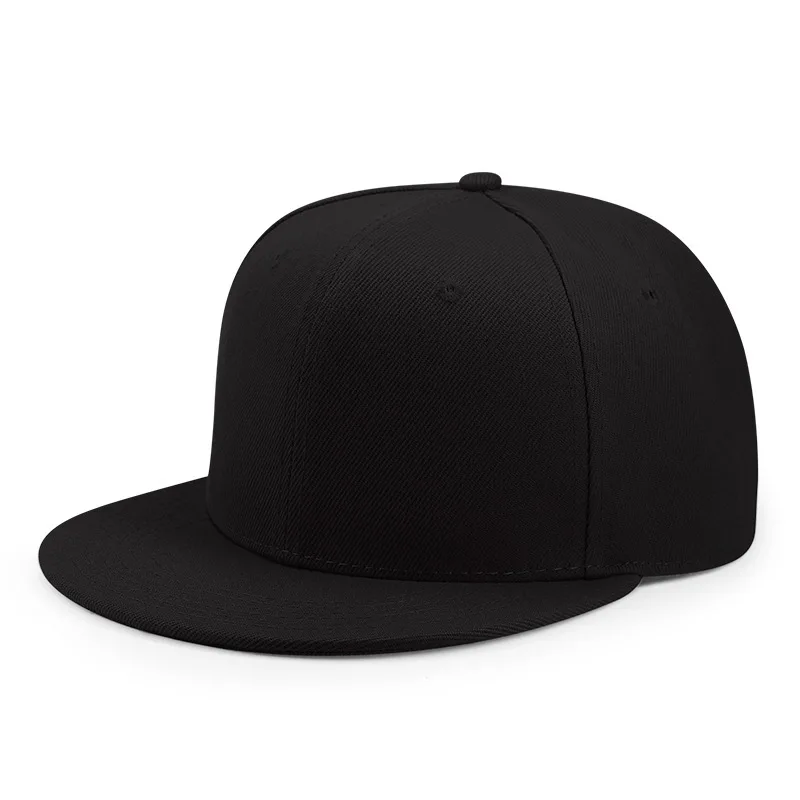 Czapka z daszkiem snapback z regulacją obwodu 55-64 cm Czarny