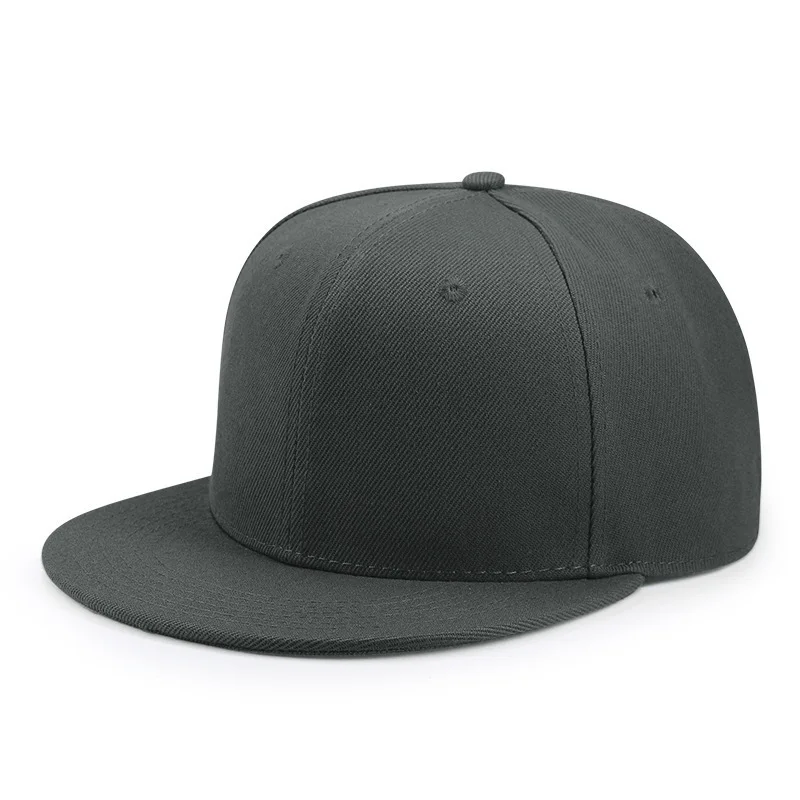 Czapka z daszkiem snapback z regulacją obwodu 55-64 cm Ciemnoszary
