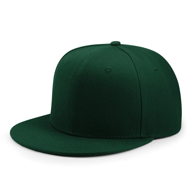 Czapka z daszkiem snapback z regulacją obwodu 55-64 cm Ciemnozielony