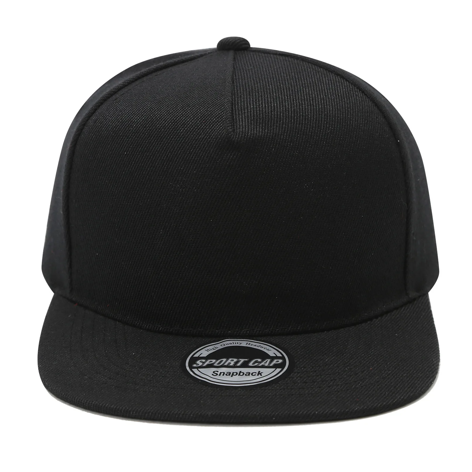 Regulowana czapka z daszkiem snapback unisex Czarny