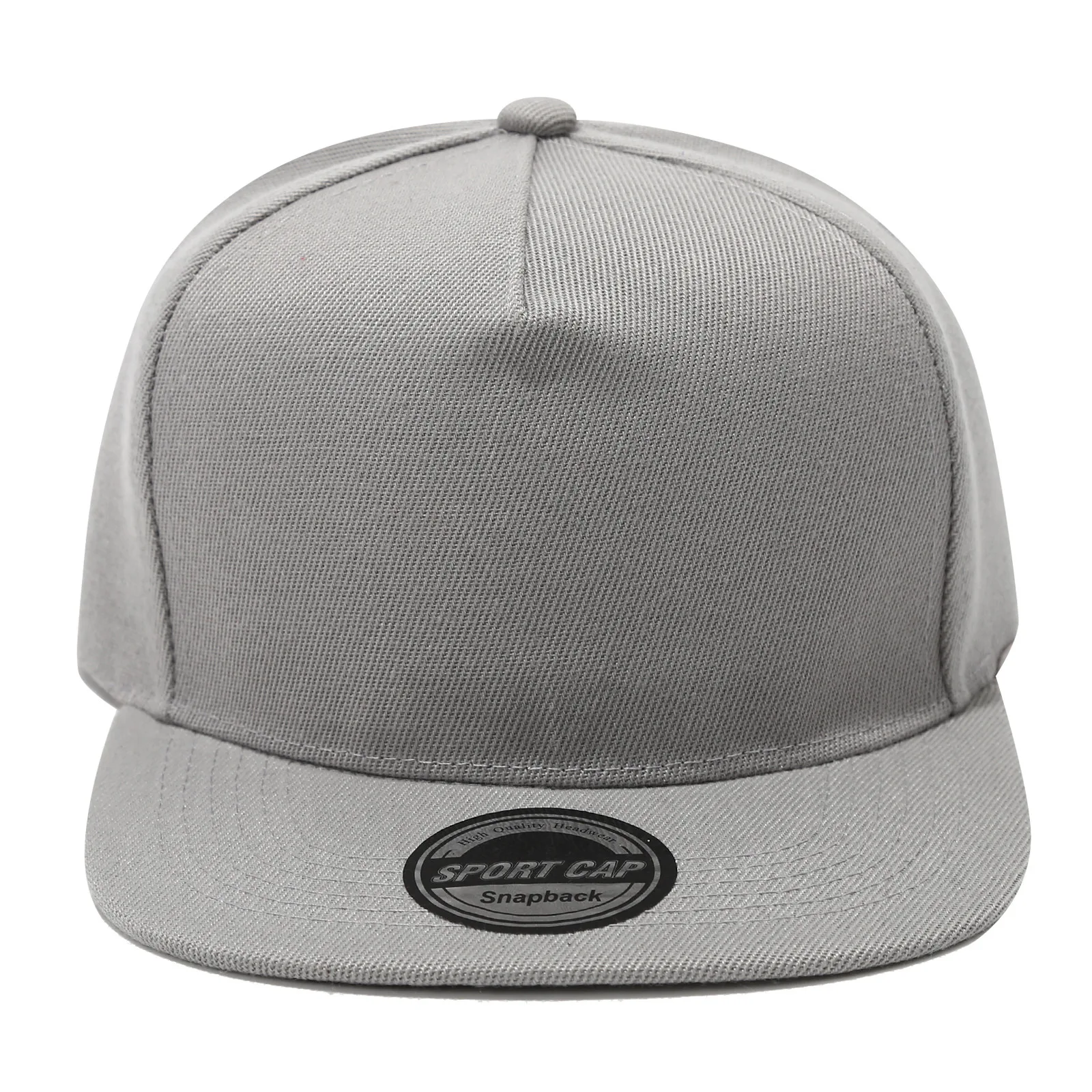 Regulowana czapka z daszkiem snapback unisex Szary