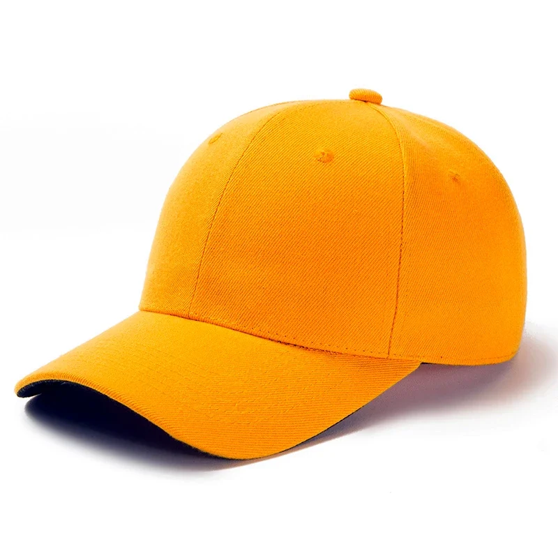 Czapka z daszkiem snapback unisex regulowana Jasnopomarańczowy