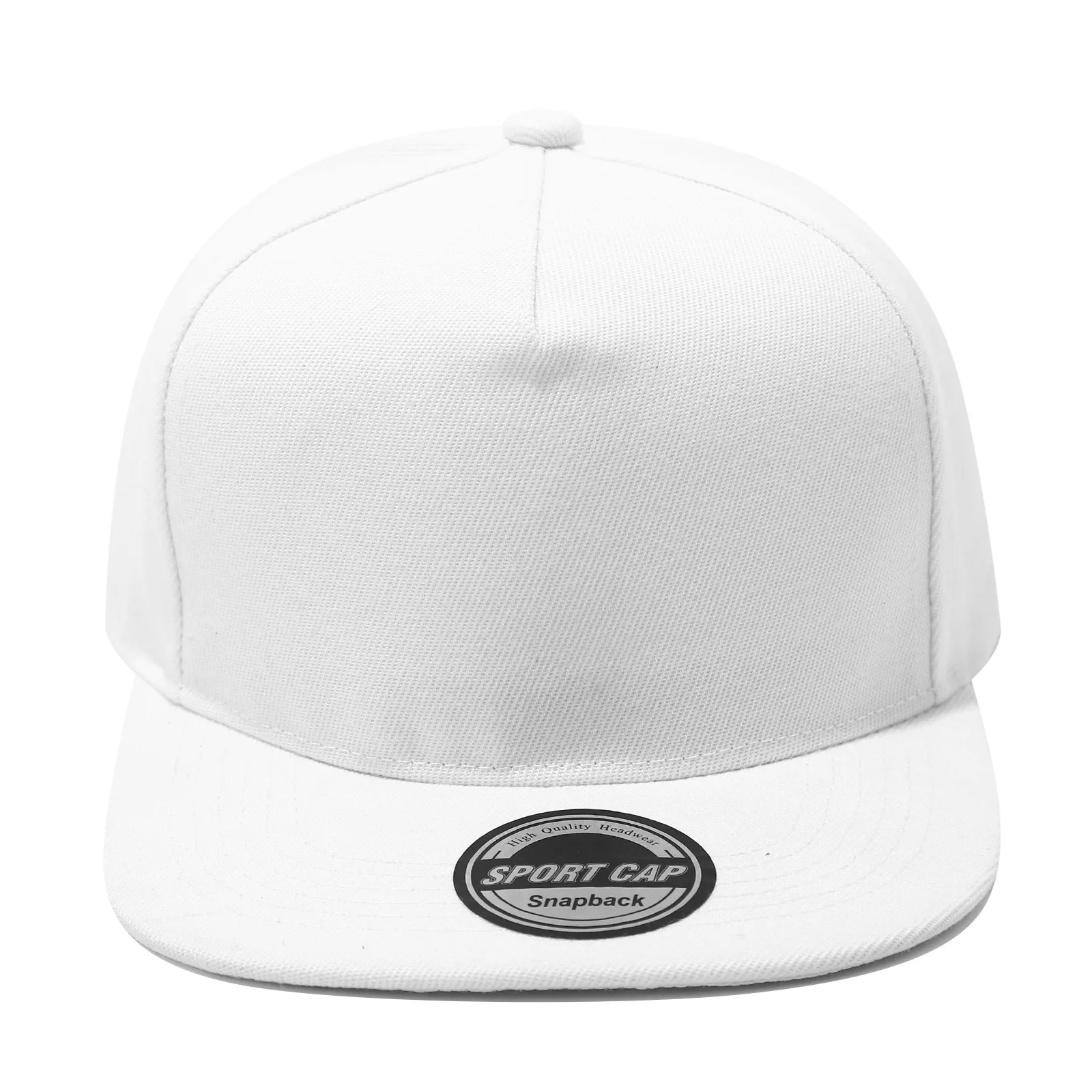 Regulowana czapka z daszkiem snapback unisex Biały