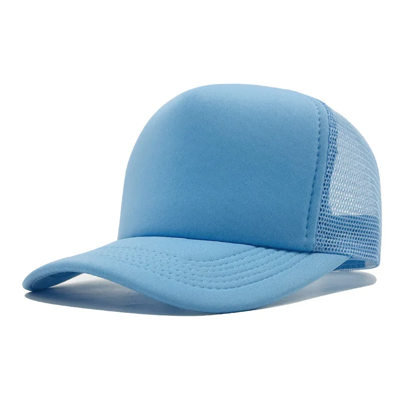 Czapka z daszkiem typu trucker z siatką Biały niebieski