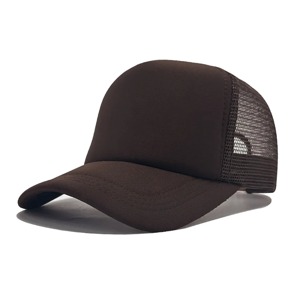 Czapka z daszkiem typu trucker z siatką Brązowy