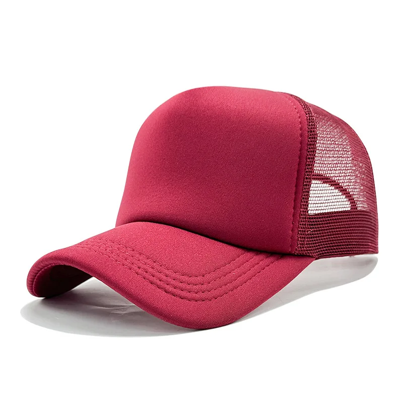 Czapka z daszkiem typu trucker z siatką Burgund