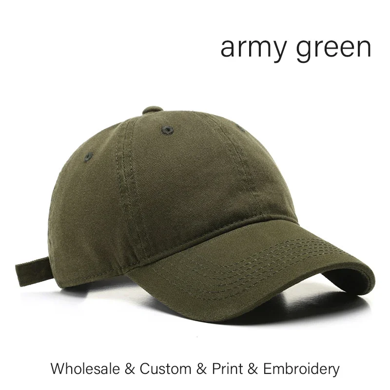 Czapka z daszkiem unisex - bawełniana, klasyczna baseballówka Khaki