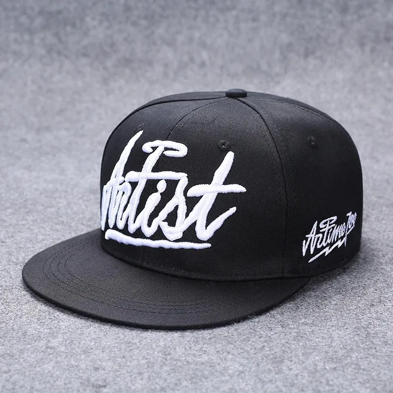 Czapka z daszkiem z płaskim rondem, haftowana, regulowana snapback Mz108 28