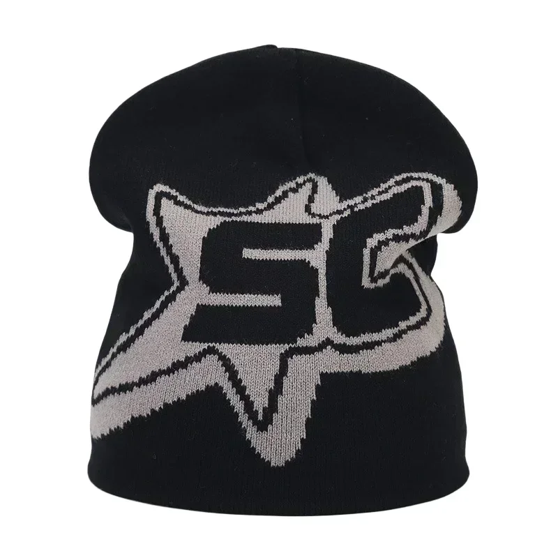 Czapka zimowa dzianinowa Y2K unisex, ciepła czapka beanie 31