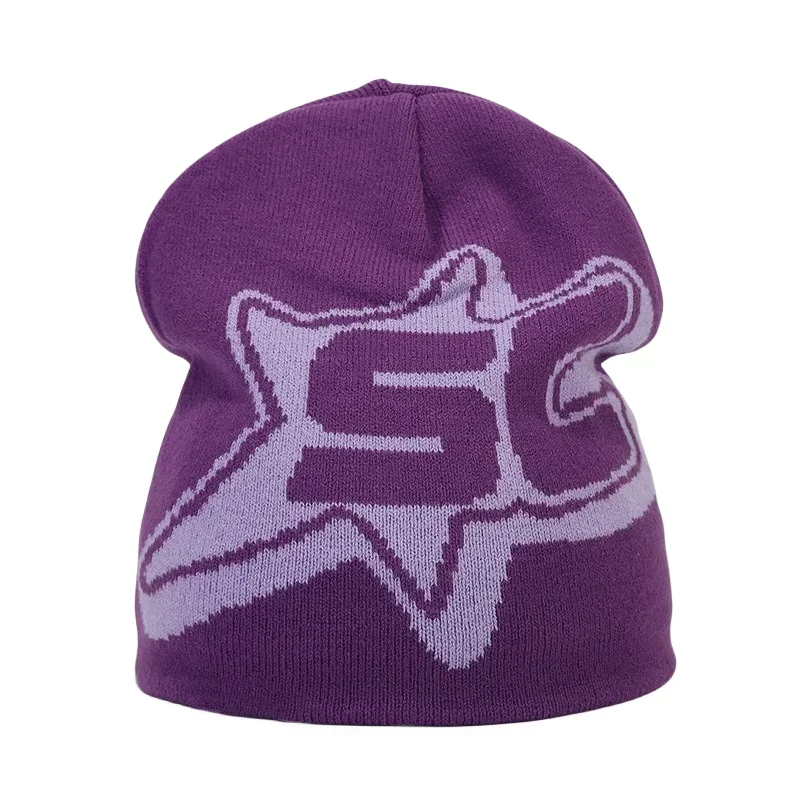 Czapka zimowa dzianinowa Y2K unisex, ciepła czapka beanie 36