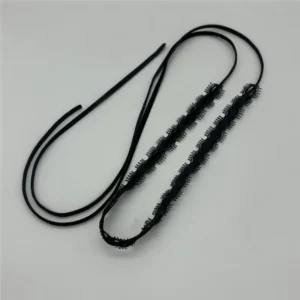 Czarny koronkowy choker z kokardą w stylu Harajuku Gothic Czarny