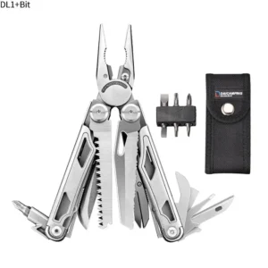 Daicamping multitool EDC ze składanymi szczypcami i nożem Bordowy