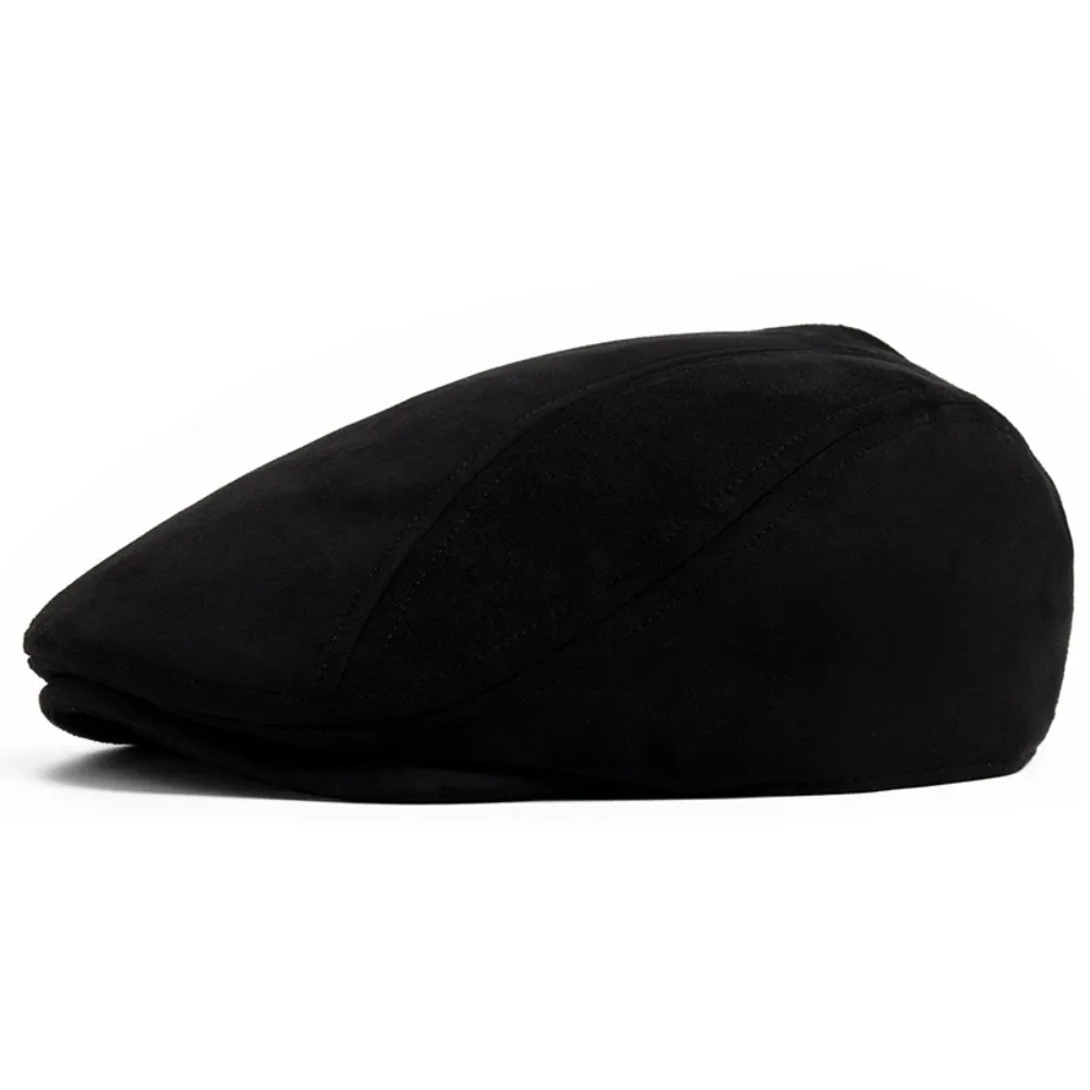 Damska czapka z daszkiem w stylu newsboy Czarny