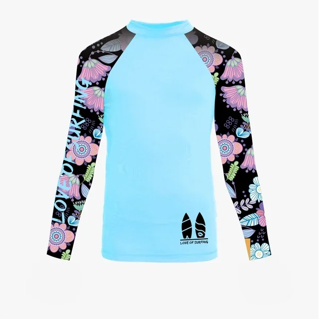 Damska koszulka kąpielowa rashguard z ochroną UV UPF 02