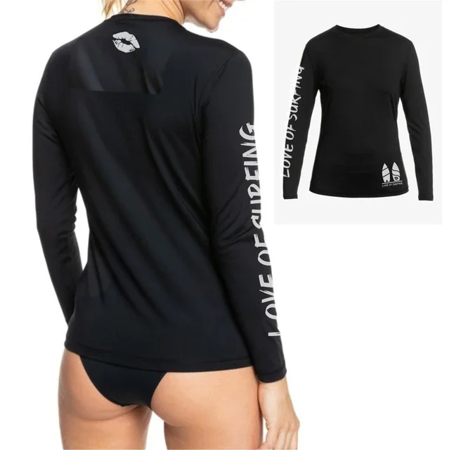 Damska koszulka kąpielowa rashguard z ochroną UV UPF 12