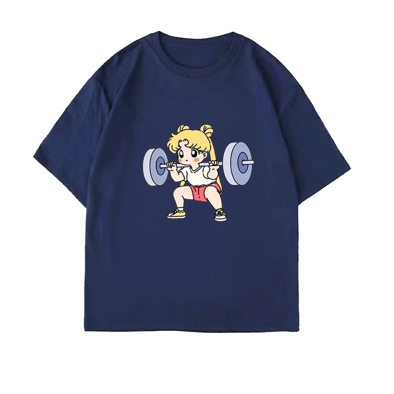 Damska bawełniana koszulka Sailor Moon z krótkim rękawem 1