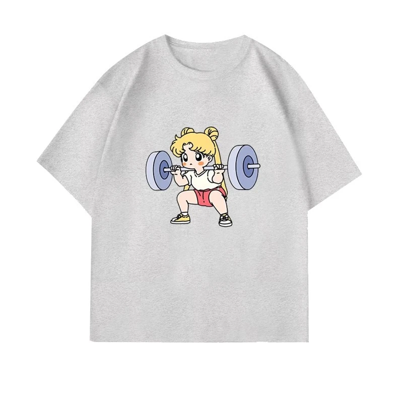 Damska bawełniana koszulka Sailor Moon z krótkim rękawem 4