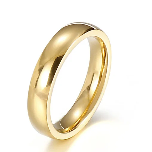 Damska obrączka z cyrkoniami 4 mm, minimalistyczna 4mm without zircon g
