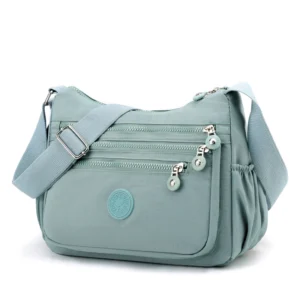 Damska torebka na ramię crossbody z nylonu wodoodporna Czarny