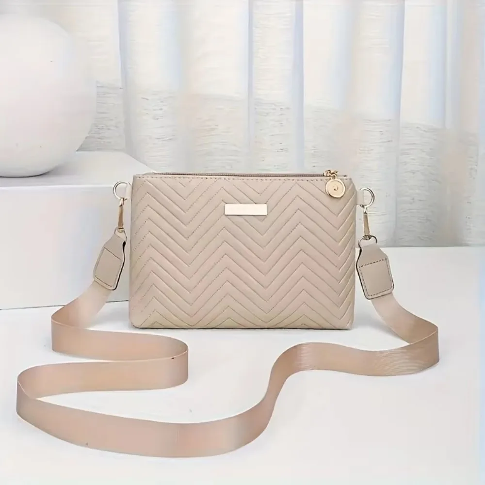 Damska torebka na łańcuszku pikowana mini Khaki
