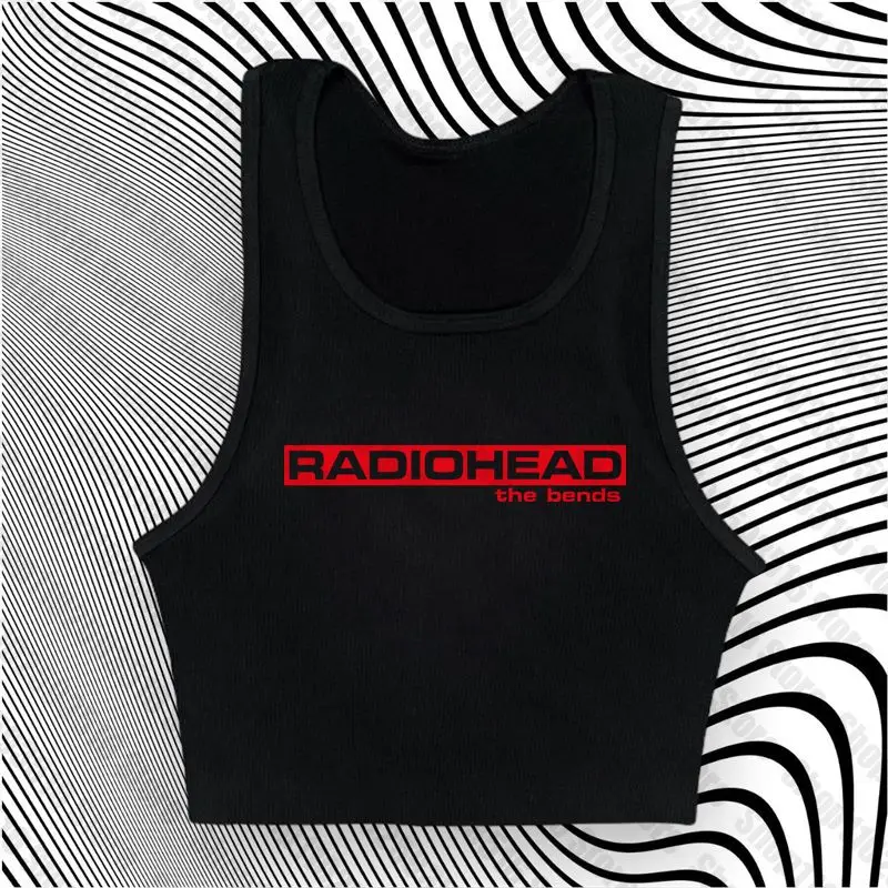 Damski crop top z nadrukiem w stylu Y2K grunge Black1